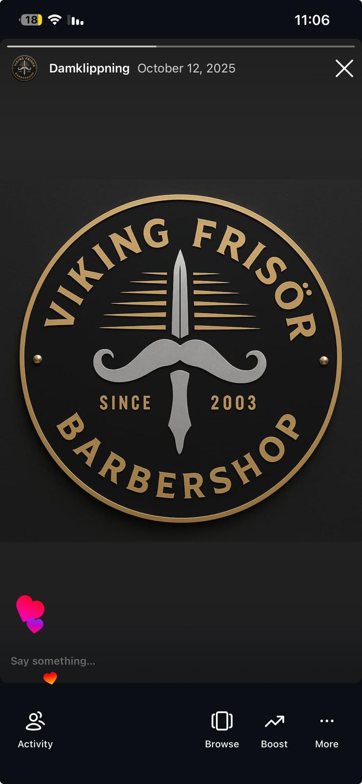 Viking Frisör Barbershop logotyp